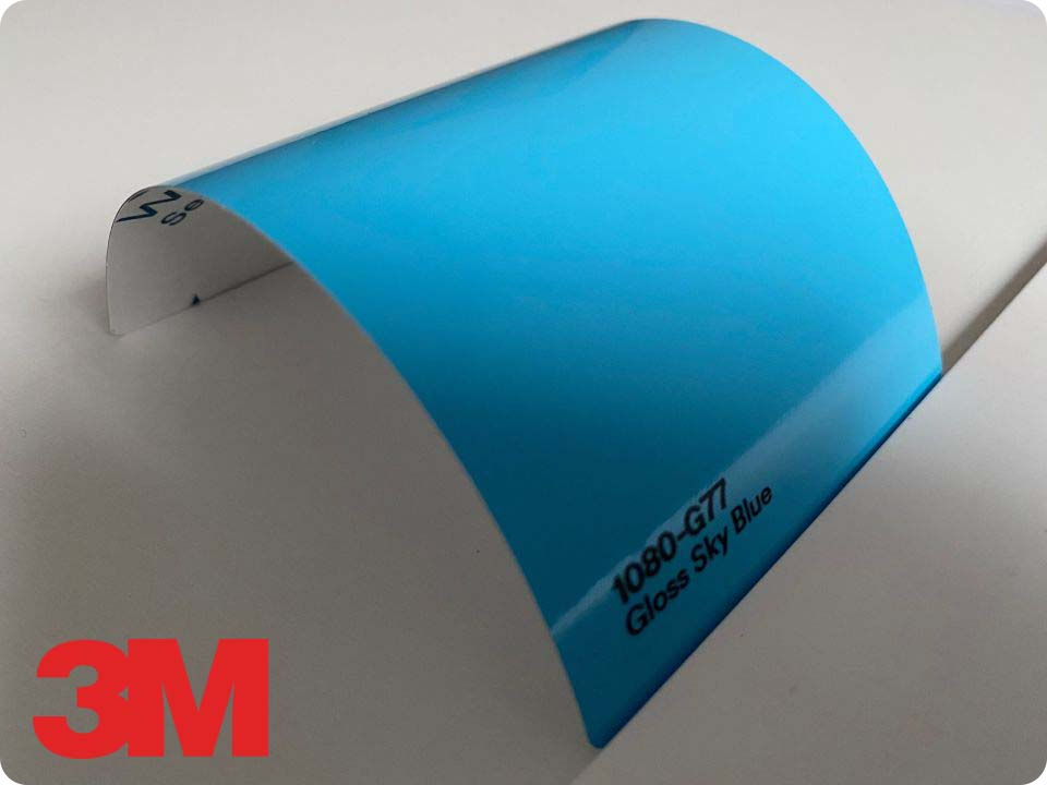 3M Wrap Film Series 1080-G77, Gloss Sky Blue 
